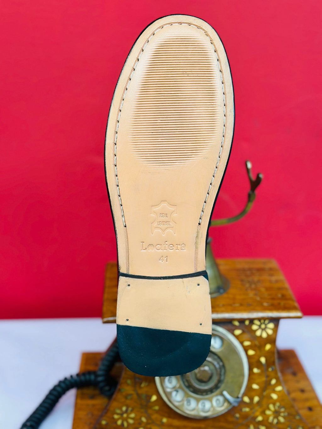 Brown Mocassin Handpainted Loafers