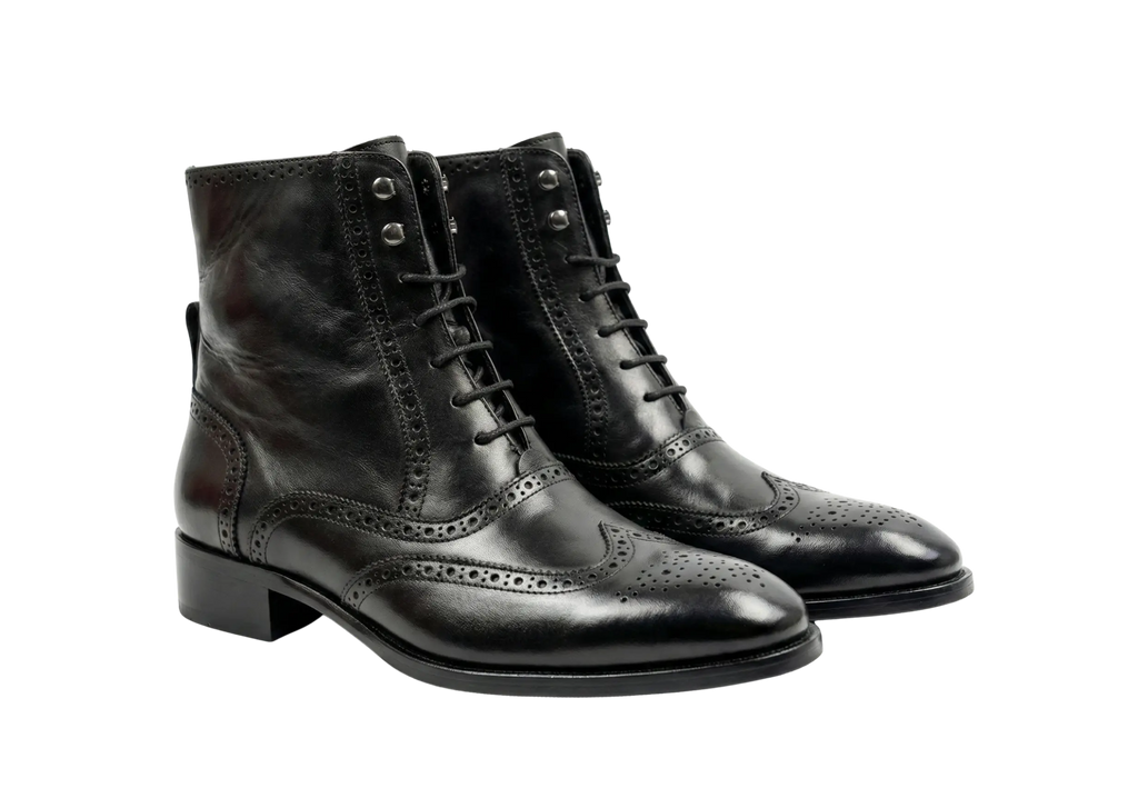 Black Tag Leo Lace-Up Boots Loafers