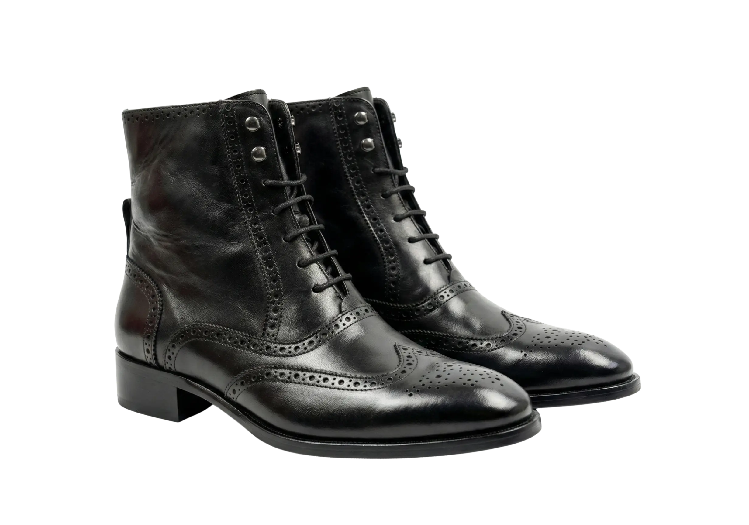 Black Tag Leo Lace-Up Boots Loafers