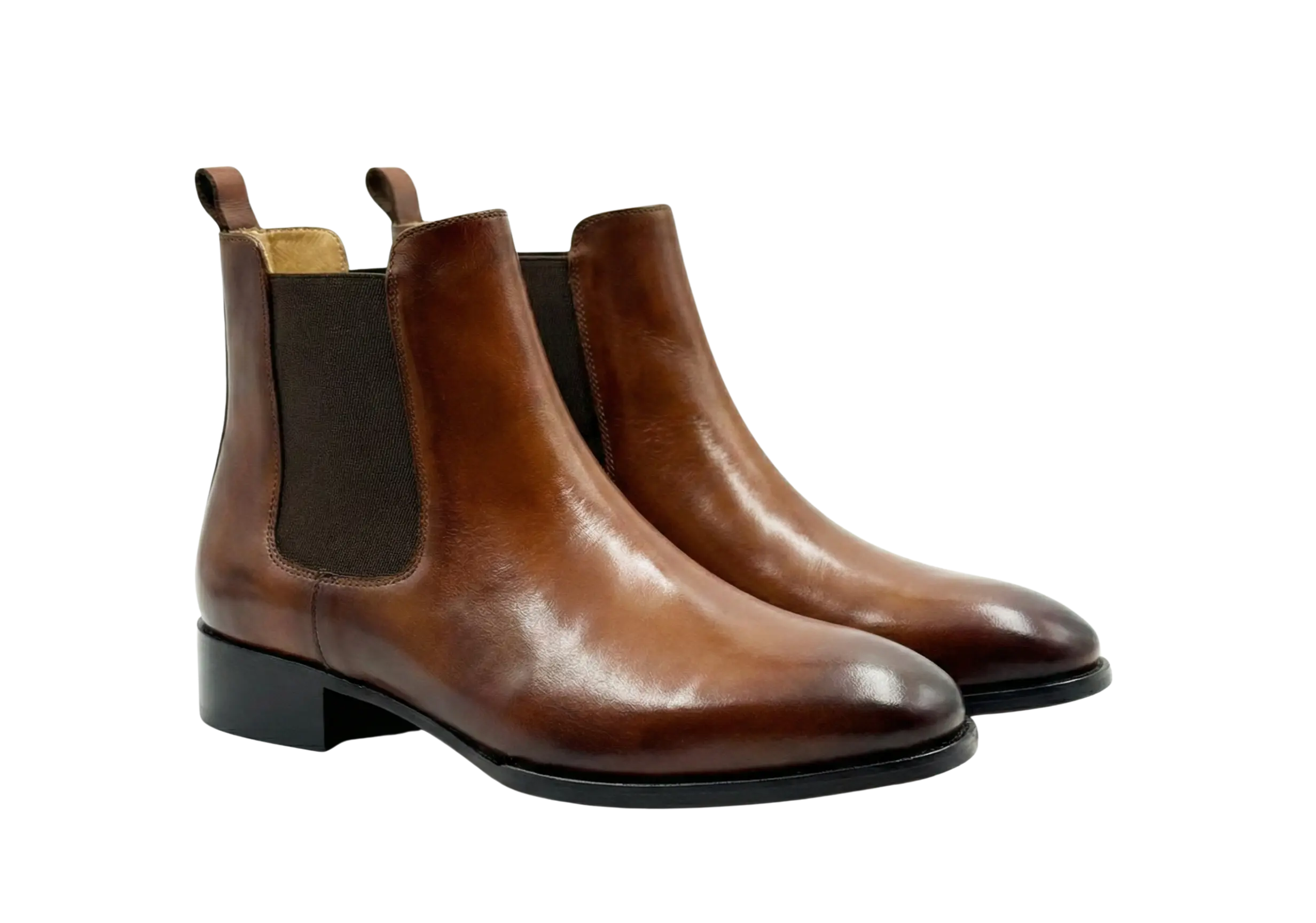 Tan Tag Leo Tag Chelsea Loafers