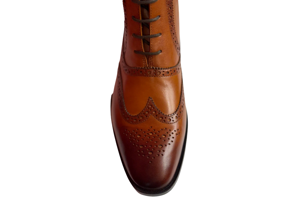 Brown Tag Leo Lace-Up Boots Loafers