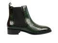 Green Croco Chelsea Loafers