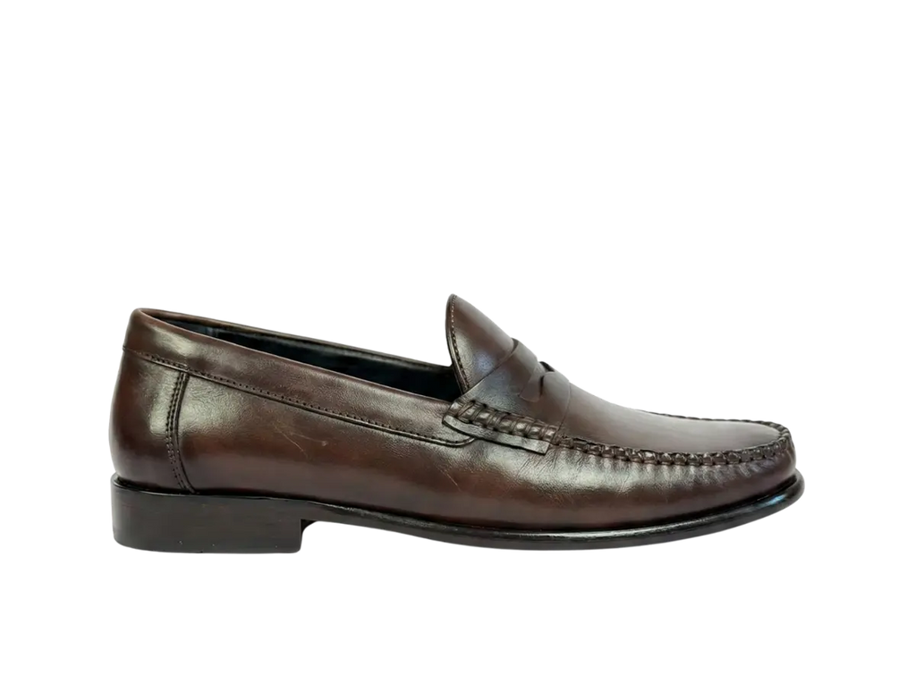 Brown Mocassin Handpainted Loafers