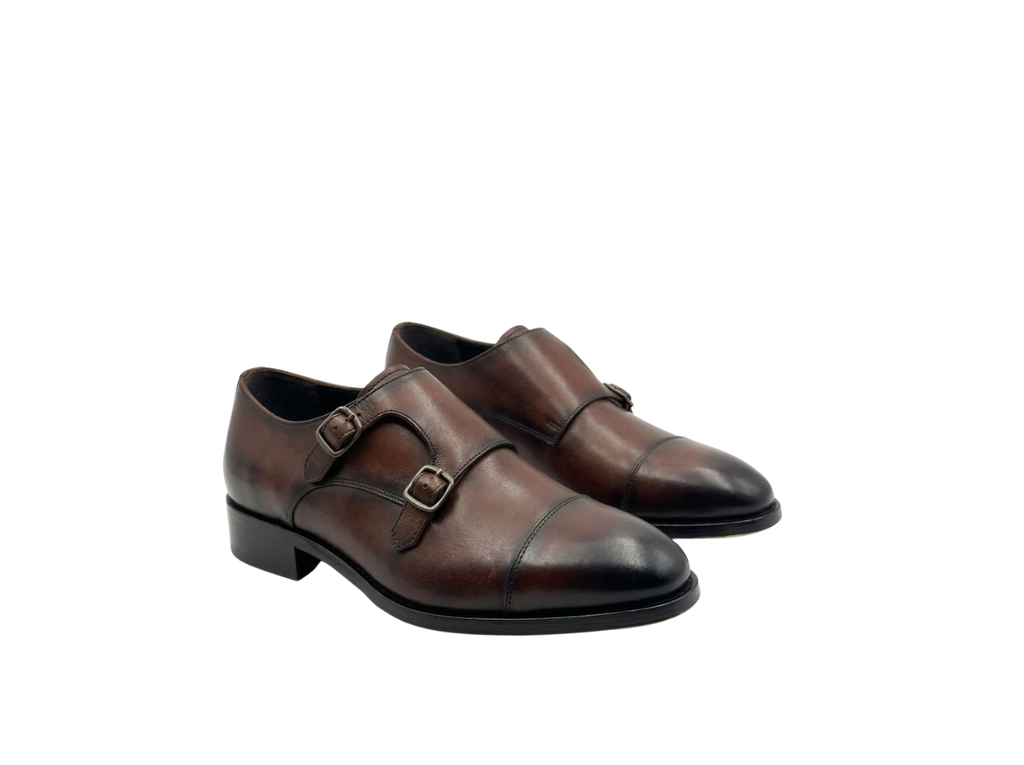 Brown Double Monk Straps