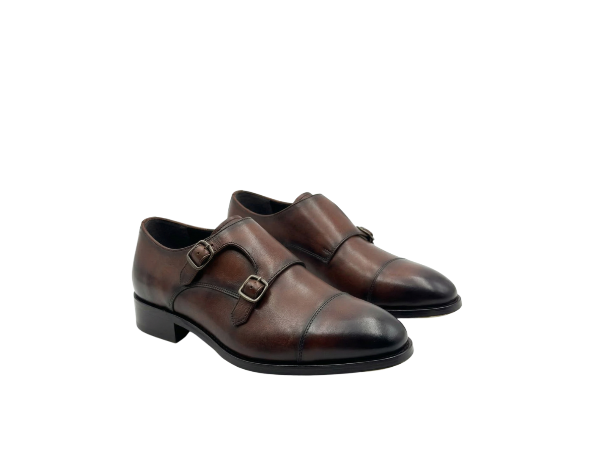 Brown Double Monk Straps