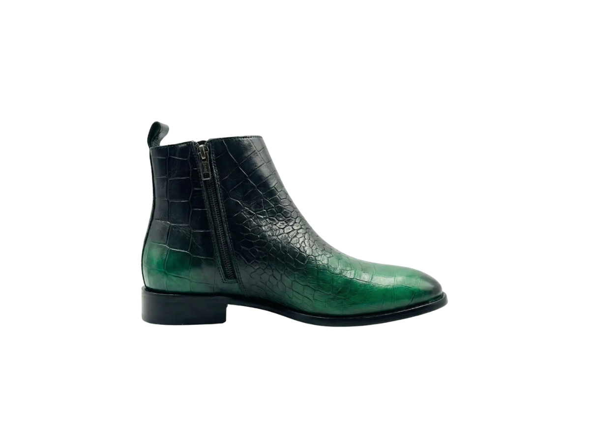 Green Croco Handpainted Chelsea