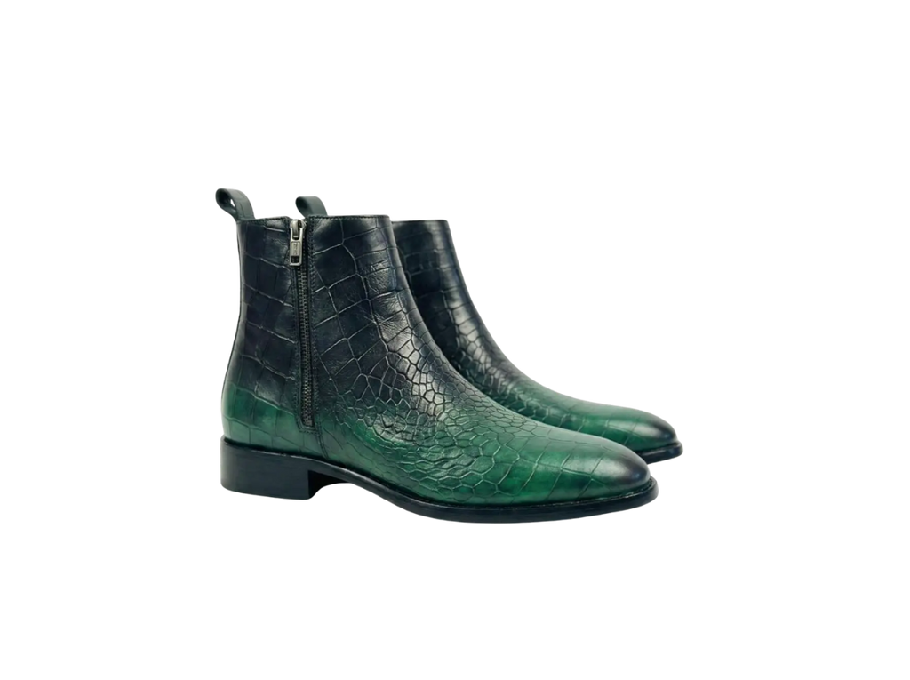 Green Croco Handpainted Chelsea