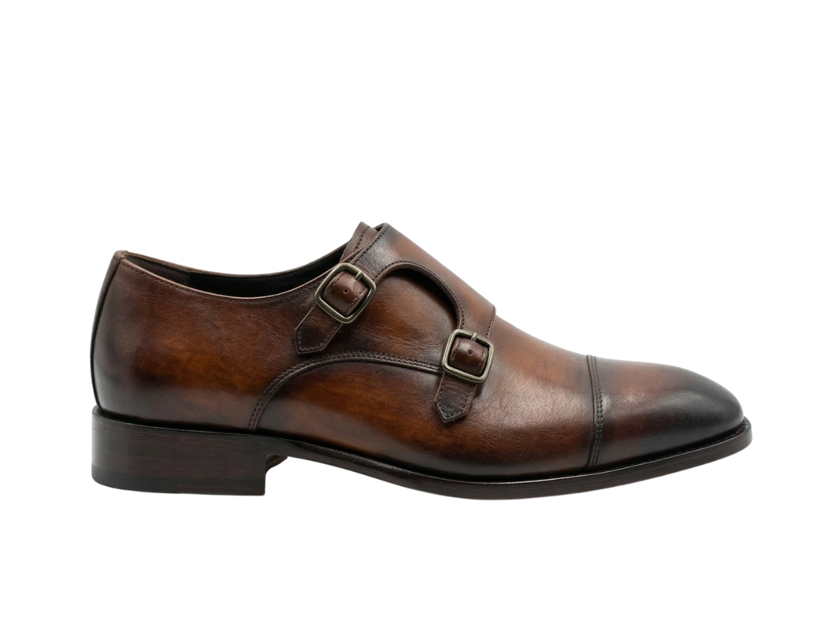 Brown Double Monk Straps The Loafers