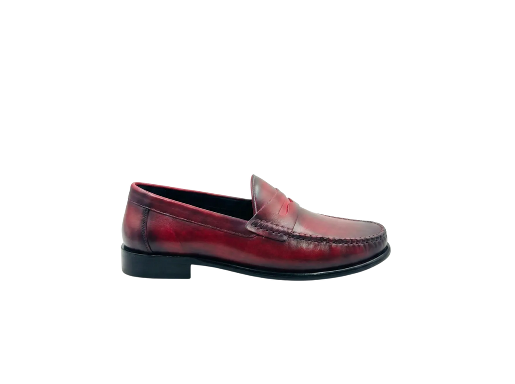Cherry Handpainted Moccasin