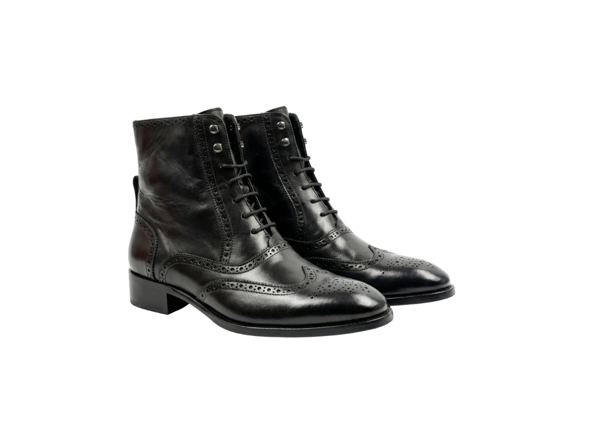 Black Tag Leo Lace-Up Boots