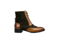 Tan Tag Leo Lace-up Boots
