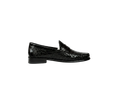 Black Croco Moccasin Loafers