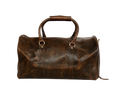 Brown Embossed Duffel Bag Loafers