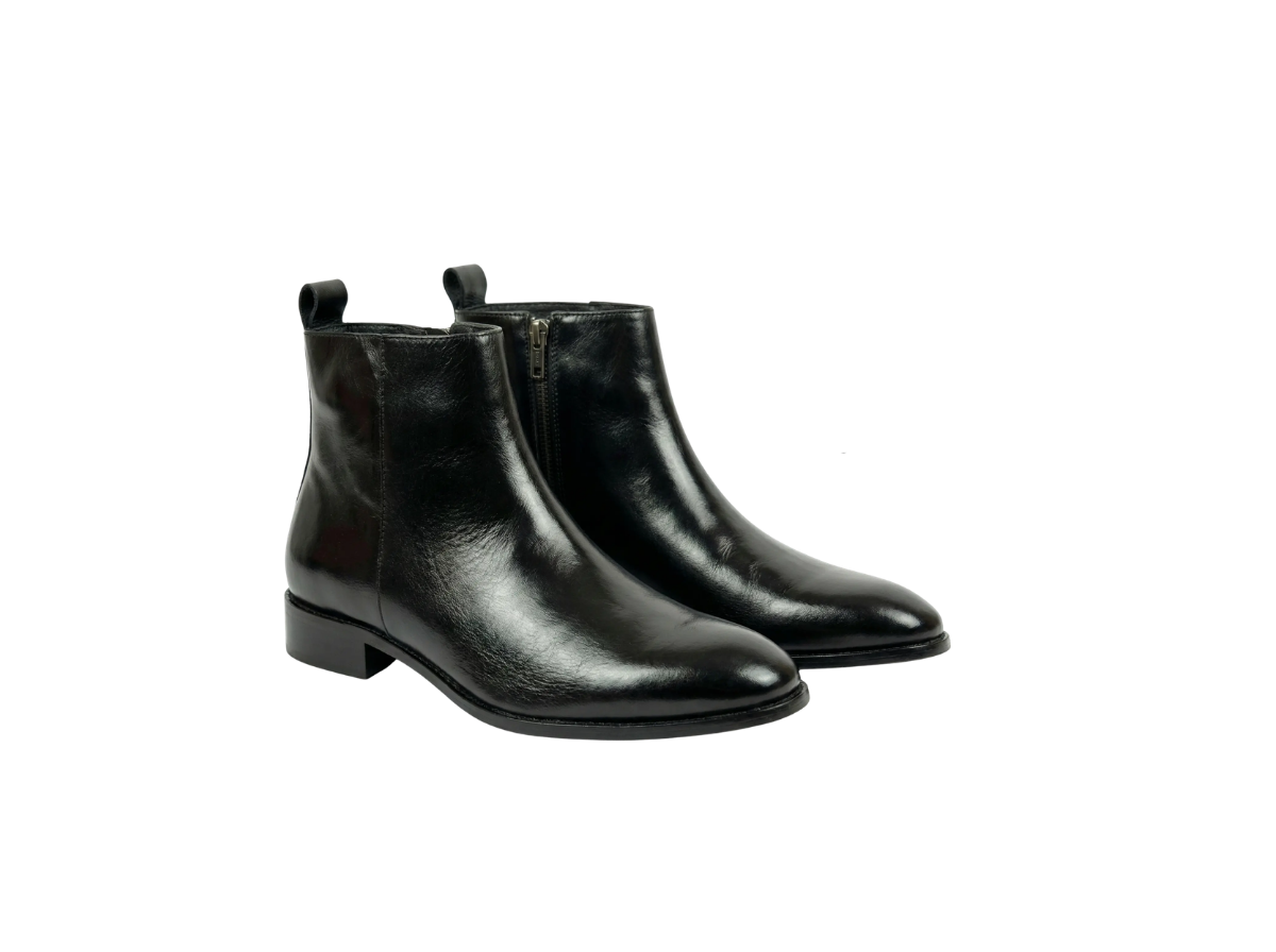 Black Softy Zipper Chelsea
