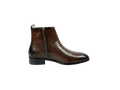 Brown Croco Zipper Chelsea
