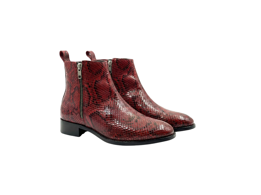 Red Snake Zipper Chelsea