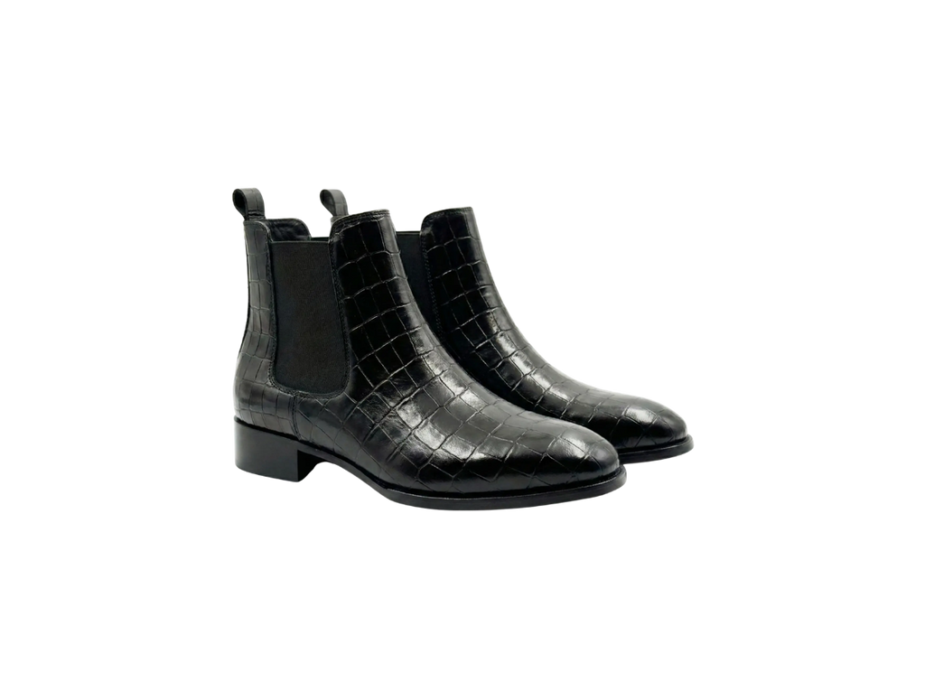 Black Croco Tag Leo Chelsea