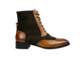 Tan Tag Leo Lace-up Boots Loafers