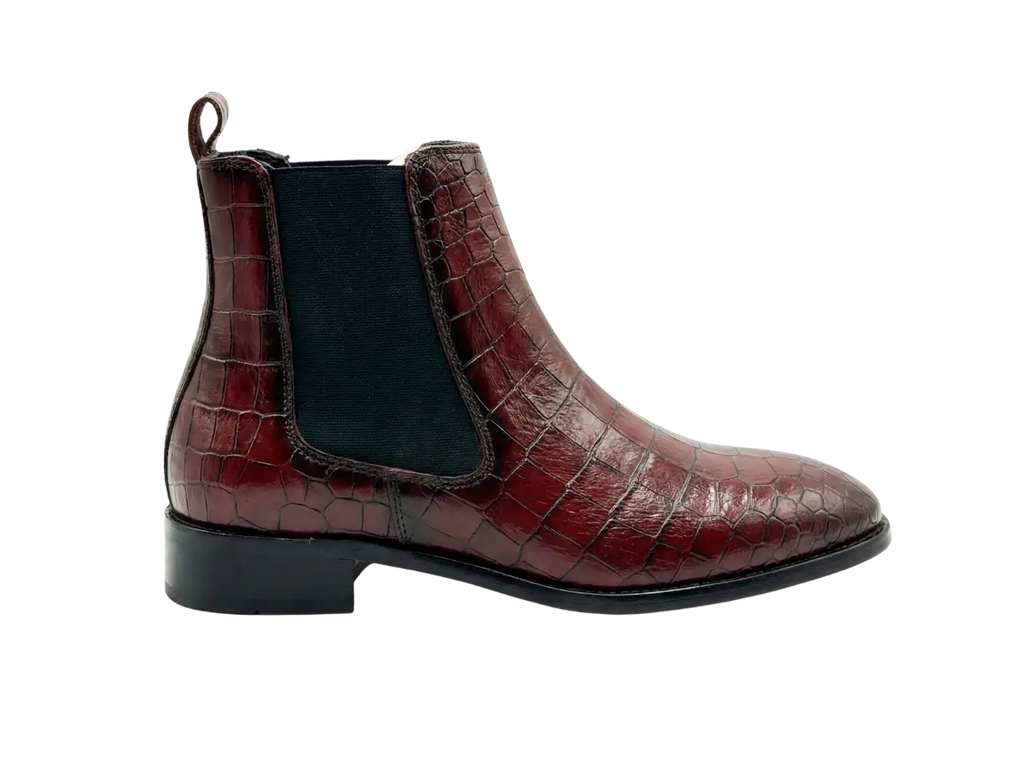 Cherry Croco Chelsea Loafers