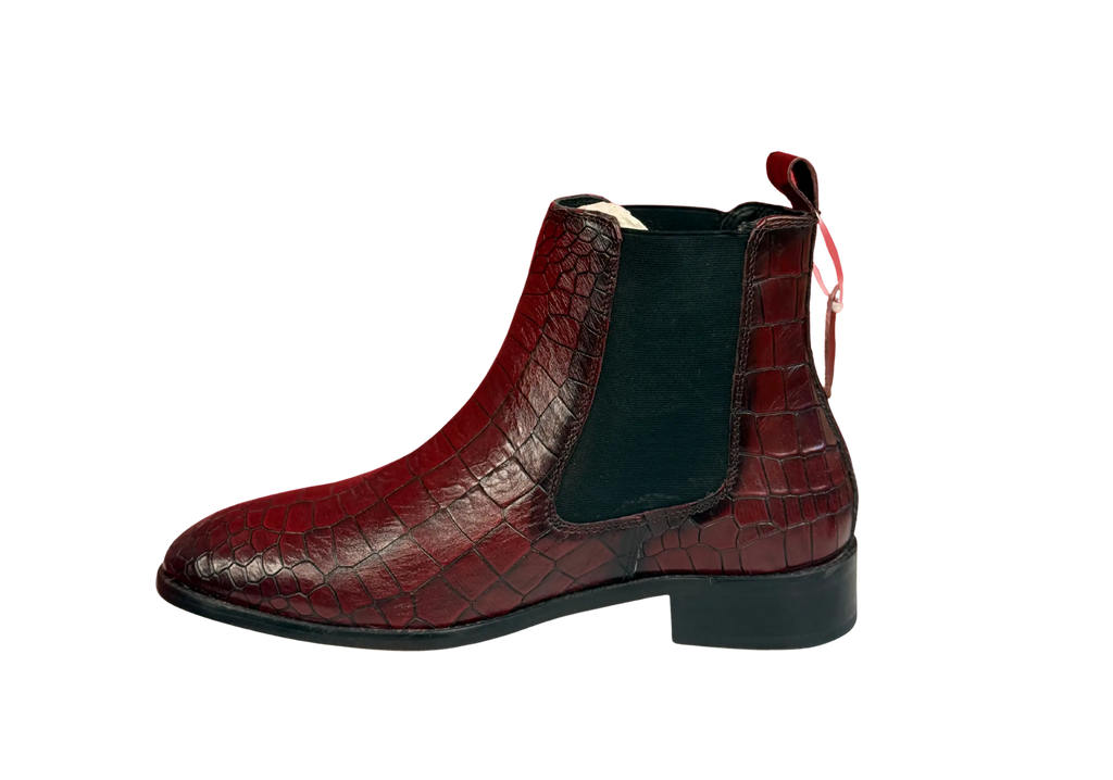 Cherry Croco Chelsea Loafers