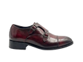 Cherry Double Monk Strap Handpainted - Loafers