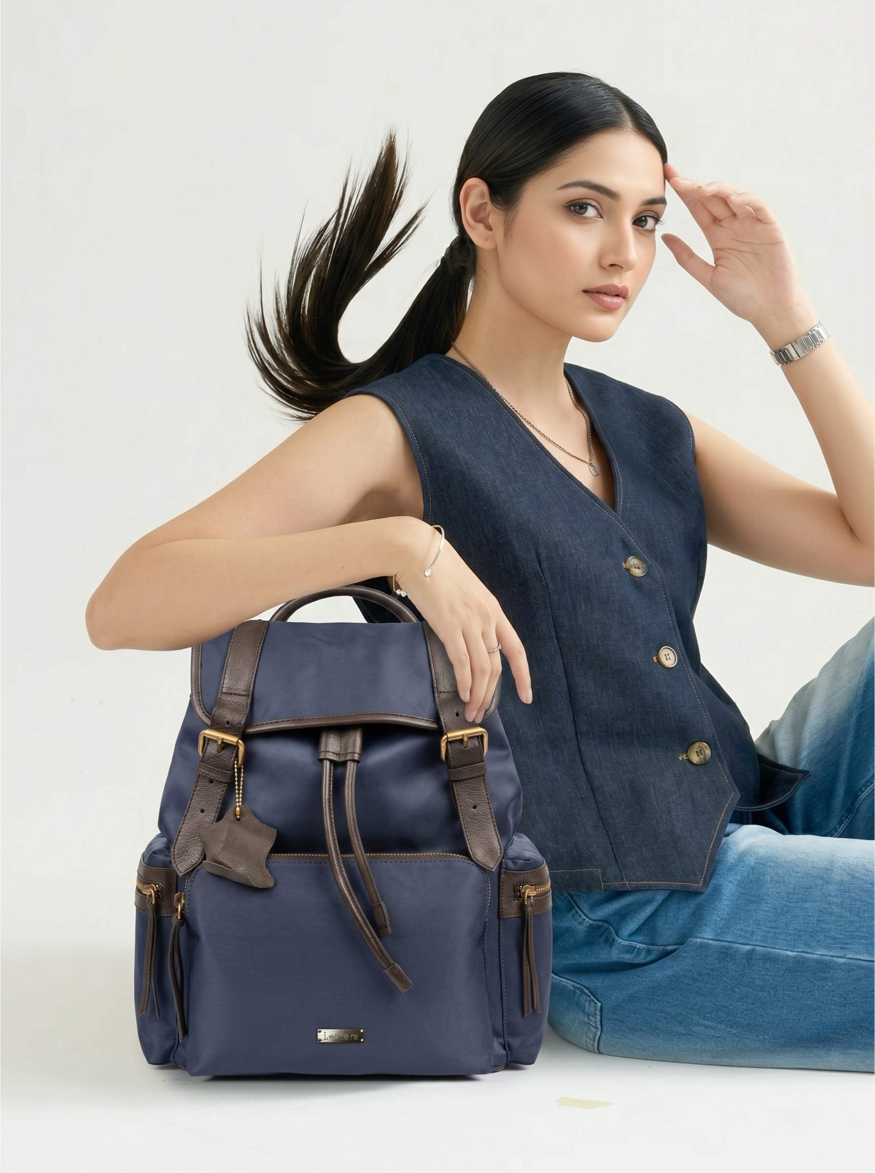 Marine Blue Bagpack