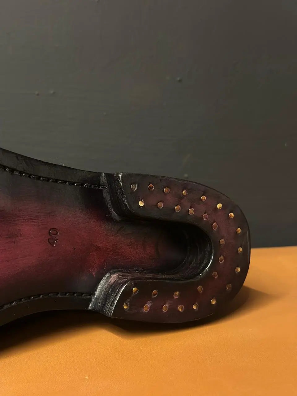 Cherry Double Monk Strap Handpainted - Loafers
