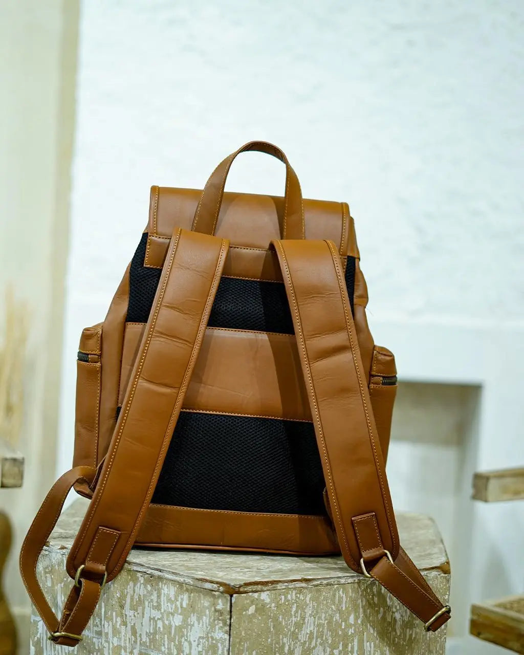Camel Bagpack Loafers