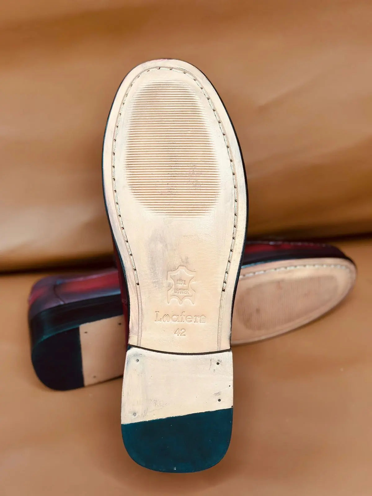 Cherry Handpainted Moccasin Loafers